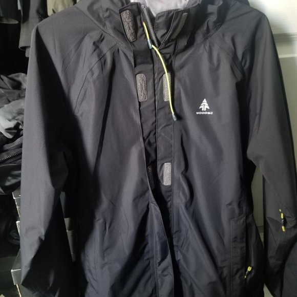 WOODS wind jacket rain jacket black light green XL - Picture 2 of 3